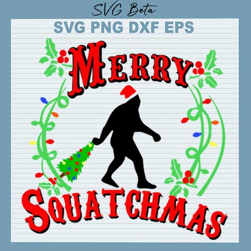 Merry Squatchmas SVG