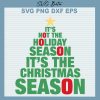 It'S Not The Holiday Season It'S The Christmas Season Svg