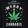 Merry Cannabis Svg