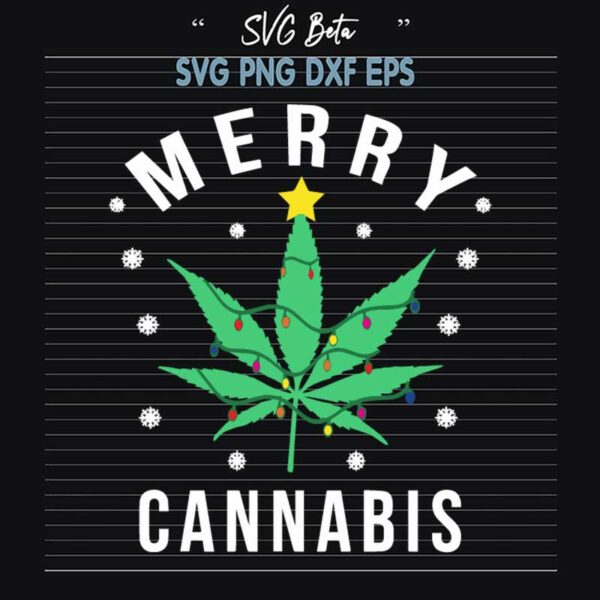 Merry Cannabis SVG