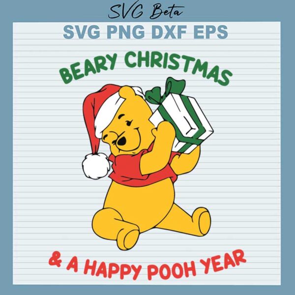 Beary Christmas And A Happy Pooh Year SVG