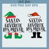 Santa'S Favorite Bus Driver Svg