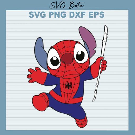 Spider Man Stitch Svg