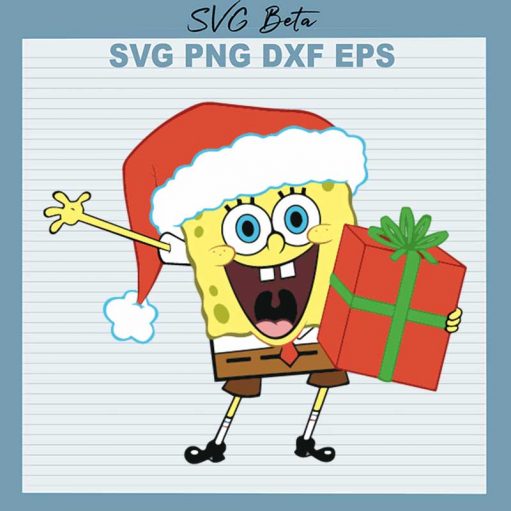 Spongebob Christmas Svg