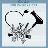 Hair Stylist Heart Svg