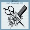 Floral Hair stylist SVG