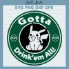 Pikachu Starbuck Coffee Svg
