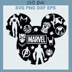 Marvel Mickey Ears SVG
