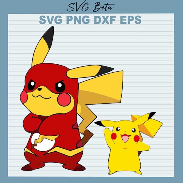 Pikachu Deadpool SVG