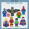 Superheroes Lego SVG