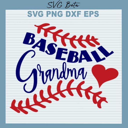 Baseball Grandma Svg