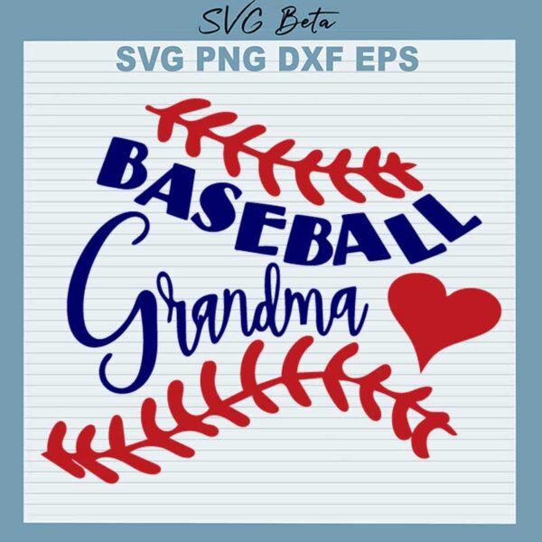 Baseball Grandma SVG