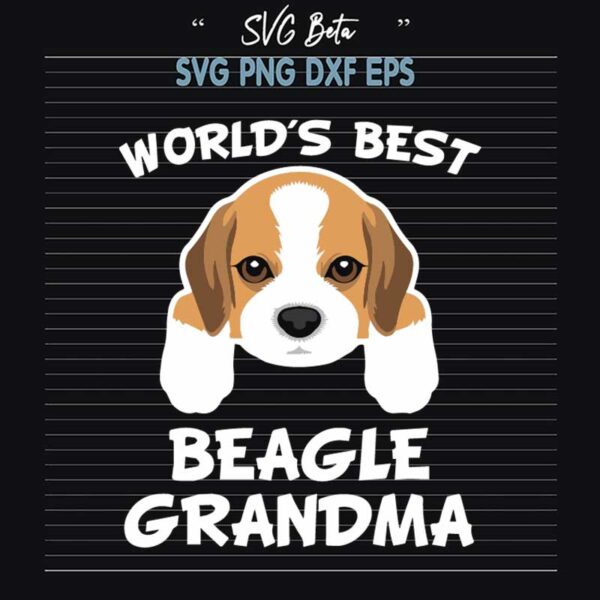 World's Best Beagle Grandma SVG