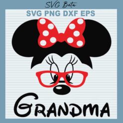 Grandma Minnie Mouse SVG