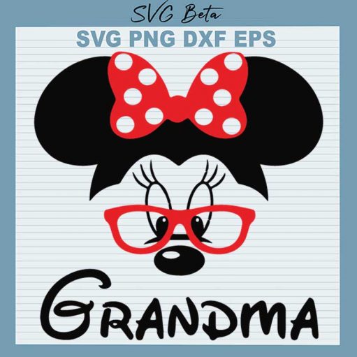 Grandma Minnie Mouse Svg