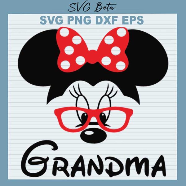 Grandma Minnie Mouse SVG