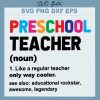 Preschool Teacher Svg
