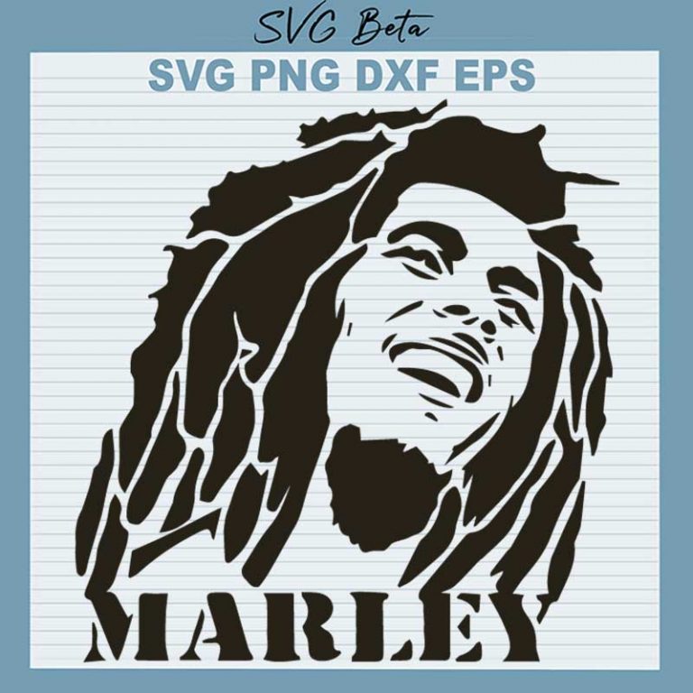 Bob Marley SVG, Marley SVG PNG DXF Cut File