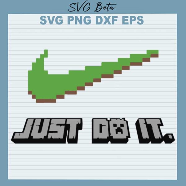 Minecraft Just Do It SVG