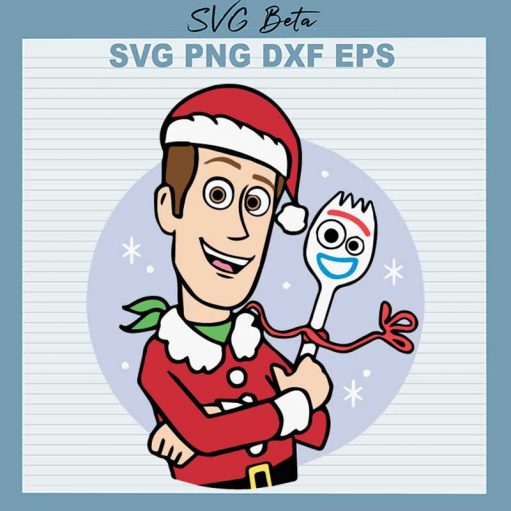 Woody Santa Hat Christmas Svg