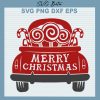 Christmas Truck With Candy Cane SVG