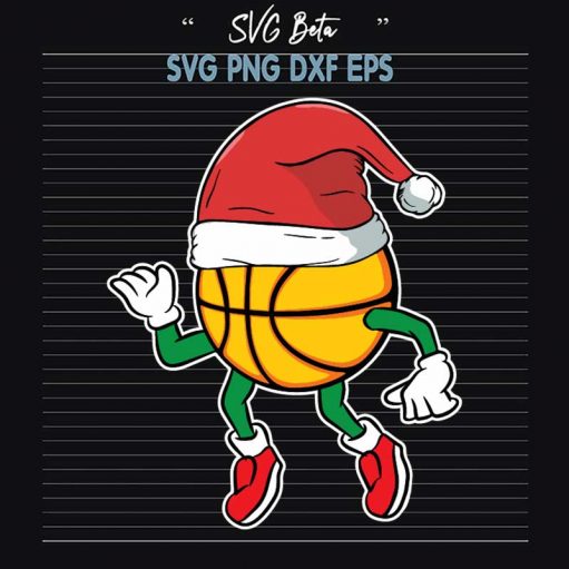 Basketball Santa Elf SVG