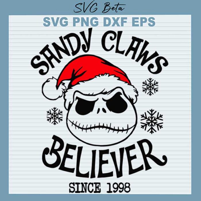 Sandy Claus Believer Jack Skellington SVG