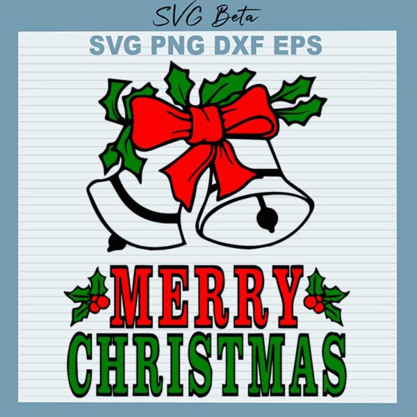 Merry Christmas Bell SVG