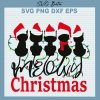 Meowy Christmas Santa Hat SVG