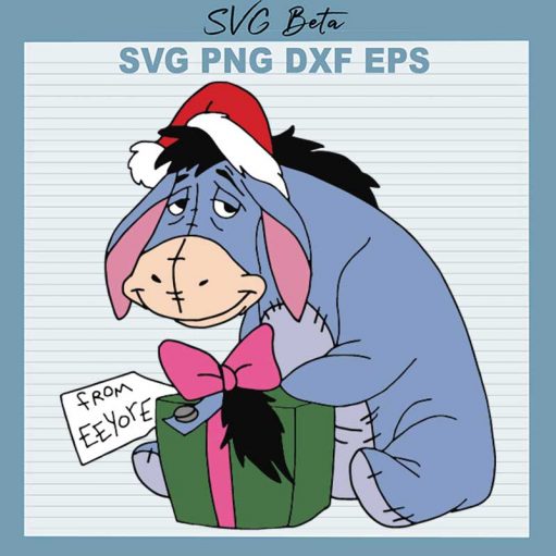 Christmas Eeyore SVG