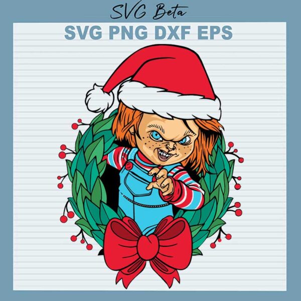 Christmas Chucky Santa Claus SVG