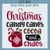 Christmas Candy Canes Cocoa And Chaos Svg