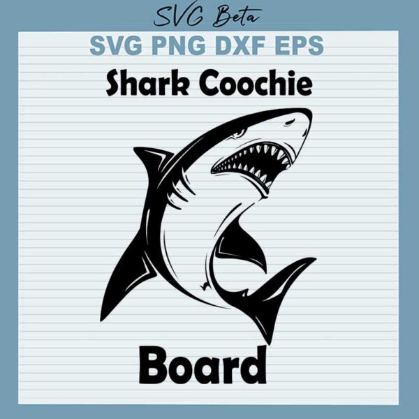 shark coochie board svg