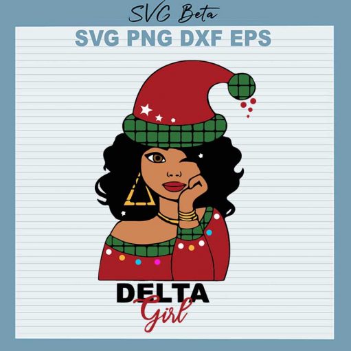 Delta Girl Christmas Svg