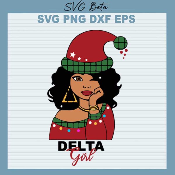 Delta Girl Christmas SVG