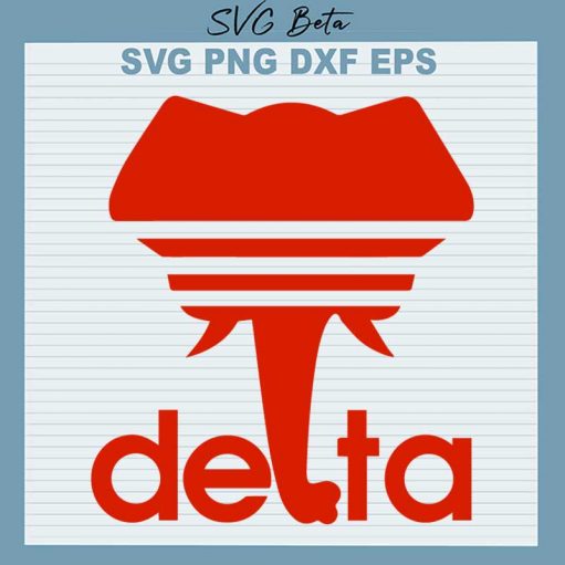 Delta Sigma Theta Elephant Svg