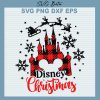 Disney Castle Christmas SVG