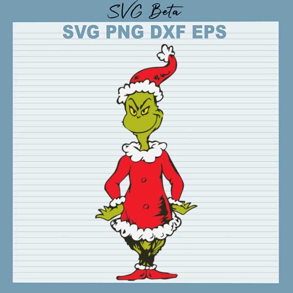 Dr Seuss Santa Christmas SVG