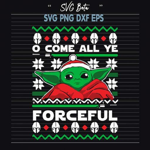 Yoda Ugly Sweater Christmas SVG