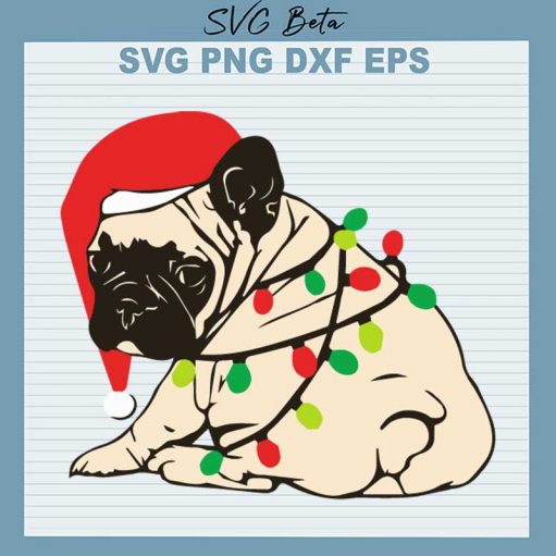 French Bulldog Christmas SVG