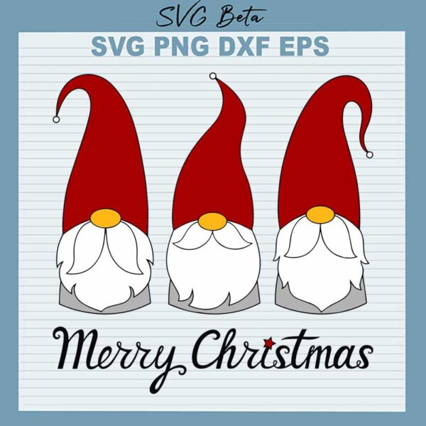 Gnomes merry christmas svg