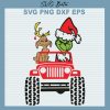 Grinch Jeep Christmas SVG