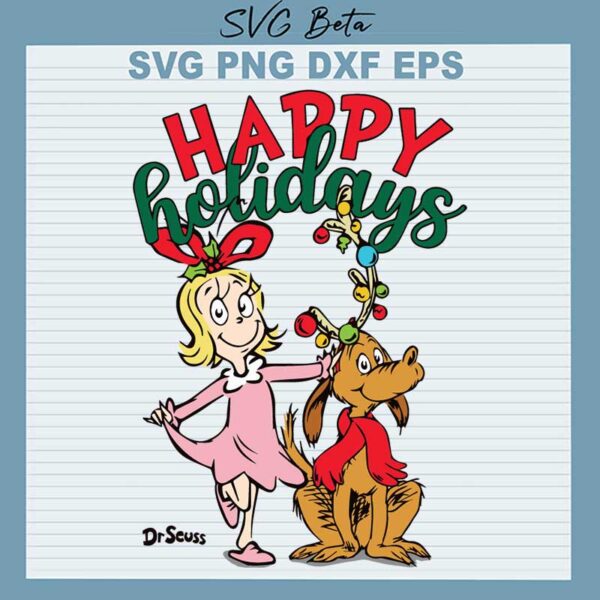 Cindy Lou Happy Holidays SVG