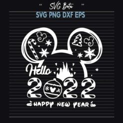 Mickey Ears Hello 2022 SVG