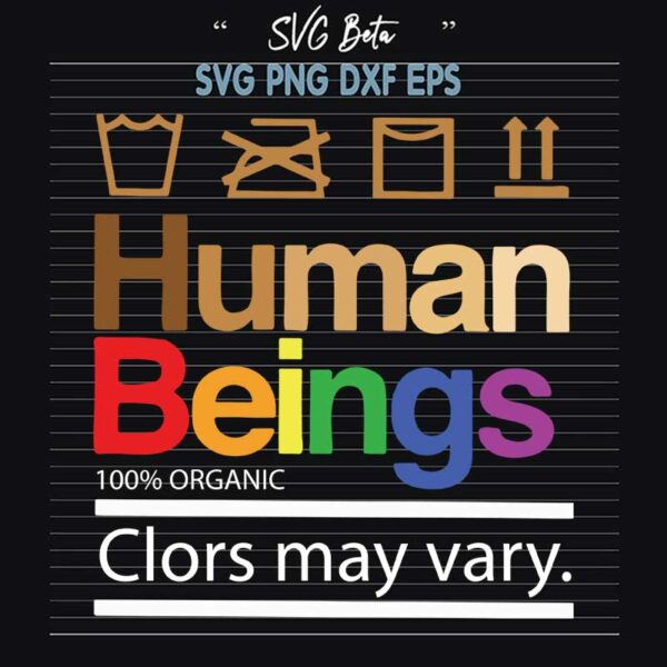 being human colors may vary svg