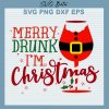 Merry drunk i'm christmas svg