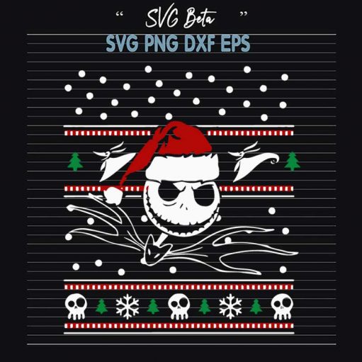 Jack Skellington Ugly Sweater SVG