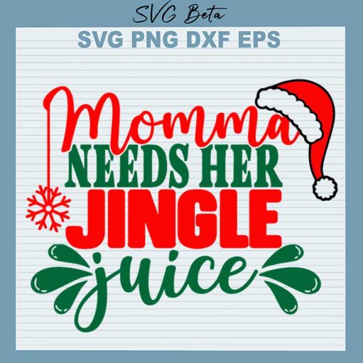 Momma Needs Her Jingle Juice SVG