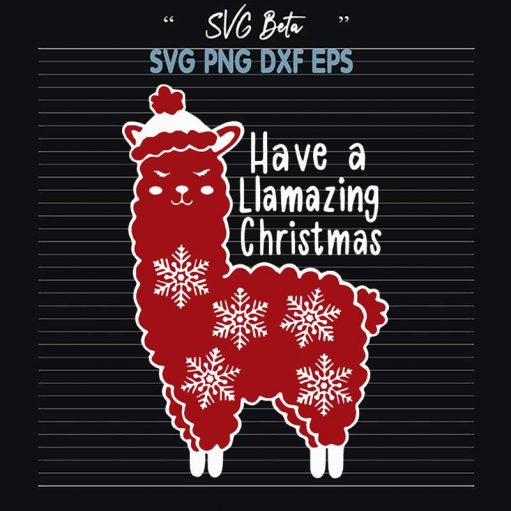 Christmas Llama SVG