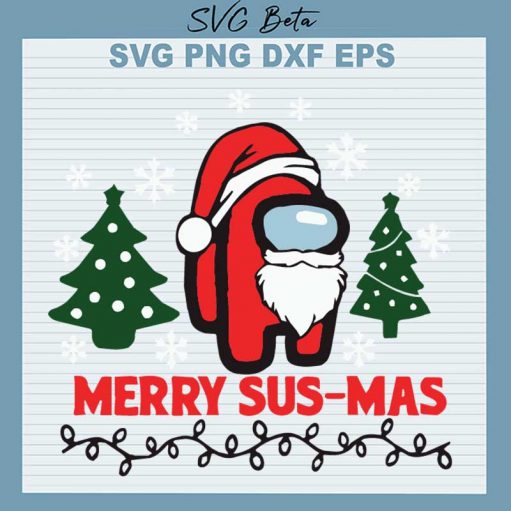 Merry Sus-mas Among Us SVG